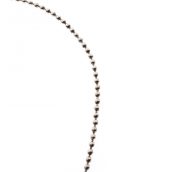 Pre Owned Gucci Crest Engraved Sterling Silver Dog Tag Necklace