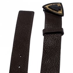 مملوكة مسبقًا حزام غوتشي إبزيم أيقونة هيستريا جلد بني 100 سم