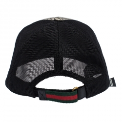 مملوكة مسبقًا Gucci Beige Kingsnake Print Canvas GG Supreme Baseball Cap M