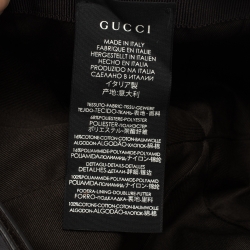 مملوكة مسبقًا قبعة باسبول غوتشي حواف ويب كانفاس GG بيج XXL