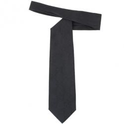 مملوكة مسبقًا Gucci Black 'GG' Monogram Silk Tie