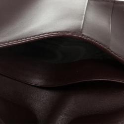 Pre Owned Gucci Brown Guccissima Leather Passport Case