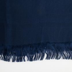 Pre Owned Gucci Blue Monogram Stole