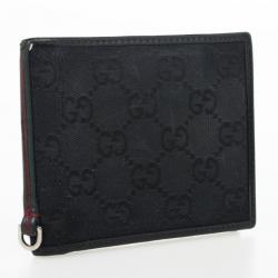 Gucci Black Monogram Billfold Wallet