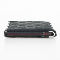 Gucci Black Monogram Billfold Wallet