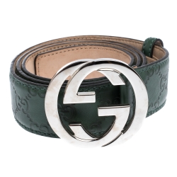 Gucci Storm Grey Leather Interlocking GG Buckle 95/38 Belt – Queen Bee of  Beverly Hills