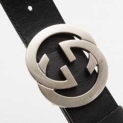 مملوكة مسبقًا Gucci Striped Belt With Interlocking 'G' Buckle