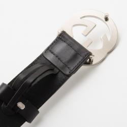 مملوكة مسبقًا Gucci Striped Belt With Interlocking 'G' Buckle