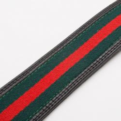 مملوكة مسبقًا Gucci Striped Belt With Interlocking 'G' Buckle