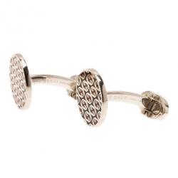 Pre Owned Gucci GG Sterling Silver Cufflinks