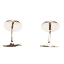 Pre Owned Gucci GG Sterling Silver Cufflinks