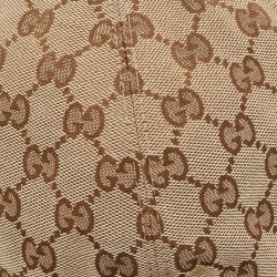 مملوكة مسبقًا Gucci Beige Logo Monogram Canvas Baseball Cap XL