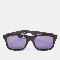 Gucci Dark Brown Tortoise GG008S Wayfarer Sunglasses