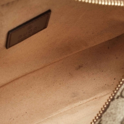Gucci Brown/Beige GG Supreme Canvas and Leather Mini Interlocking G Crossbody Bag