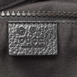 Gucci Black GG Nylon and Leather XL Web Duffle Bag