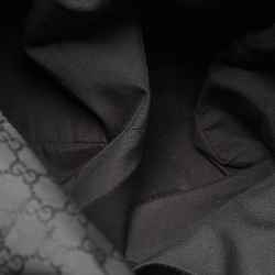 Gucci Black GG Nylon and Leather XL Web Duffle Bag