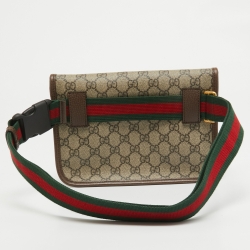Gucci Beige/Brown GG Supreme Canvas and Leather Neo Belt Bag