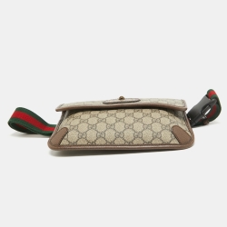 Gucci Beige/Brown GG Supreme Canvas and Leather Neo Belt Bag