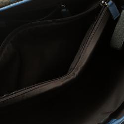 مملوكة مسبقًا حقيبة ماسنجر غوتشي ستار ديابر كانفاس مقوى زرقاء فاتحة/ بيج GG