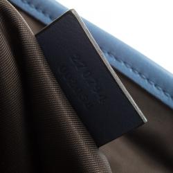 مملوكة مسبقًا حقيبة ماسنجر غوتشي ستار ديابر كانفاس مقوى زرقاء فاتحة/ بيج GG