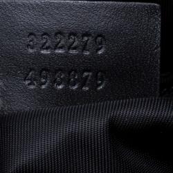 Gucci Black GG Supreme Canvas Messenger Bag