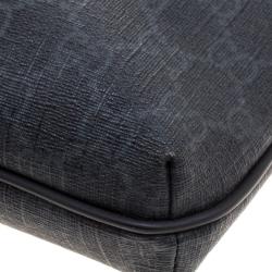 Gucci Black GG Supreme Canvas Messenger Bag