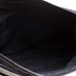 Gucci Black Nylon and Guccissima Leather Messenger Bag