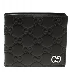 Gucci Dark Brown Guccissima Bifold Wallet 