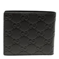 Gucci Dark Brown Guccissima Bifold Wallet 