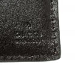 Gucci Dark Brown Guccissima Bifold Wallet 