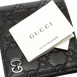 Gucci Dark Brown Guccissima Bifold Wallet 