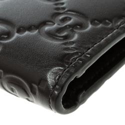 Gucci Dark Brown Guccissima Bifold Wallet 