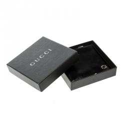 Gucci Black Glossy Leather Logo Bifold Wallet