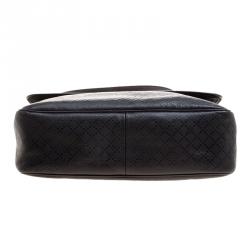 Gucci Black Diamante Leather Hilary Messenger Bag