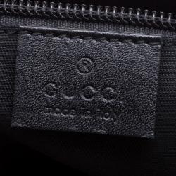 Gucci Black Diamante Leather Hilary Messenger Bag