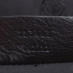 Gucci Black Guccissima Leather Messenger Bag