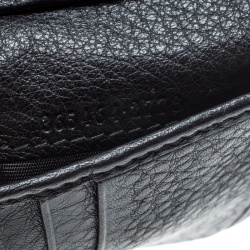 Gucci Black Leather Ace Web Interlocking GG Bifold Wallet