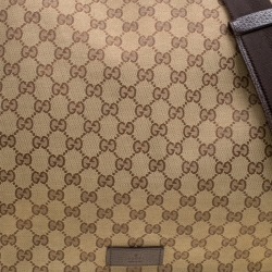 Gucci Beige GG Canvas large Messenger Bag
