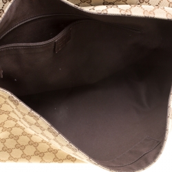 Gucci Beige GG Canvas large Messenger Bag