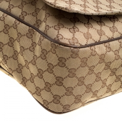 Gucci Beige GG Canvas large Messenger Bag