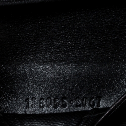 Gucci Black Guccissima Leather Web Bifold Wallet