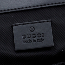 Gucci Black GG Supreme Canvas Web Diaper Bag