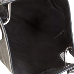 Gucci Black GG Canvas and Leather Messenger Bag