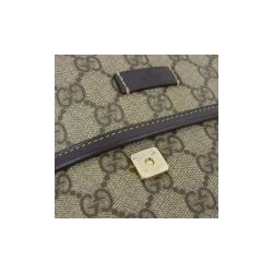 Gucci Navy/Beige GG Coated Canvas Small Messenger Bag