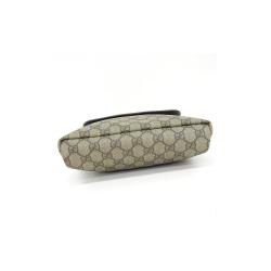 Gucci Navy/Beige GG Coated Canvas Small Messenger Bag