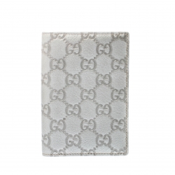 Gucci Silver Guccissima Leather Bifold Wallet