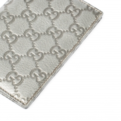 Gucci Silver Guccissima Leather Bifold Wallet
