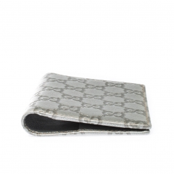 Gucci Silver Guccissima Leather Bifold Wallet
