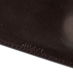 Gucci Brown Guccissima Leather Travel Frame Holder
