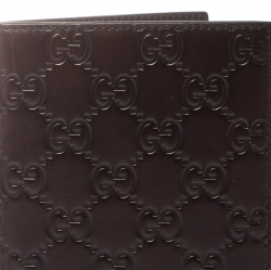 Gucci Brown Guccissima Leather Travel Frame Holder